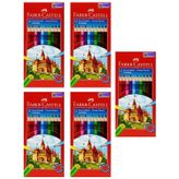 Faber Castell Kuru Boya Kalemi 12 Li 5 Adet