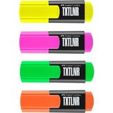 Faber-Castell Textliner Fosforlu Kalem Mini Yeşil + Pembe + Turuncu + Sarı - Çok Renkli