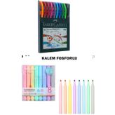 Faber Castell Tükenmez Kalem + Fosforlu Kalem Set