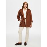 Faik Sönmez Süet Trençkot W26TNC005 - Camel