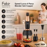 Fakir Speed Lucca 4 Parça Blender Seti Copper - Gold
