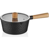 Falez Black Lıne Döküm Sütlük 18 cm - Siyah