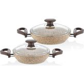 Falez Casa Milano Creamy 20-22 cm 4 Parça Sahan Set