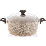 Falez Creamy Granit 28 cm Derin Tencere