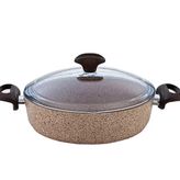 Falez Creamy Granitec 30 cm Kısa Granit Tencere