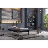 Falez St Metal Karyola, Siyah, 90X200