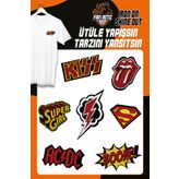 Fantastıc Arma Ütü Ile Yapışan Dokuma Arma Seti Patch Yama Superman Modeli
