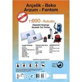 FANTOM ISLAK KURU ELEKTRİKLİ SÜPÜRGE TOZ TORBASI 5 ADET