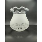 Fanus Mat Avize Camı Boy 13 Cm,çap 11 Cm Mat Beyaz