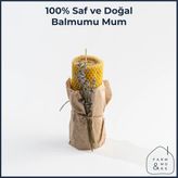 Farm & More Doğal Balmumu Mum - Orta