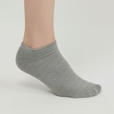 Farve Kadın Gri Dikişsiz Burunlu Bambu Sneaker Çorap