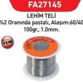 Fastbond Fa27145 1 mm 100 gr Lehim Teli