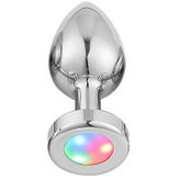 Fastieshop Led Işıklı Çelik Anal Plug - Orta Boy