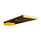 Fause KTD109-G Ankastre Panel Yağmur Altın Tepe Duş Başlığı