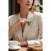 Fayra Accessorıes Black Diamond Taşlı Koala Broş