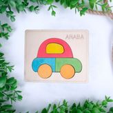 Fed Concept Ahşap Araba Figürlü Puzzle