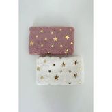 Feinas Yıldız Pelüş Clutch Çanta - Pembe