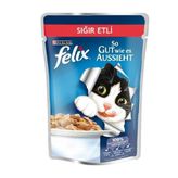 Felix 100 gr 24 Adet Sığır Etli Yetişkin Kedi Konservesi
