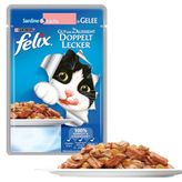 Felix 100 gr Çifte Lezzet Somon Sardalya Yaş Pouch Mama