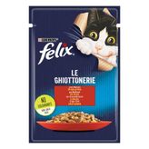 Felix 12x85 gr Taze Sığır Etli Jöleli Pouch Yetişkin Kedi Konservesi