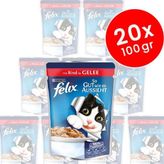 Felix 20x100 gr Junior Sığır Etli ve Tavuklu Karışık Kedi Konservesi