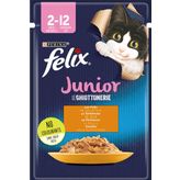 Felix 26x85 GR Junior Pouch Tavuk Etli Yavru Yaş Kedi Maması