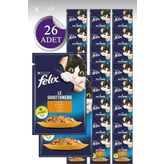 Felix 26x85 gr Tavuklu Yetişkin Kedi Maması