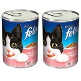 Felix 2x400 gr Purina Somonlu ve Alabalıklı Konserve Yaş Kedi Maması