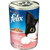 Felix 400 gr Somonlu ve Alabalıklı Yetişkin Kedi Konservesi