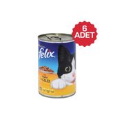 Felix 400 gr Tavuklu 6lı Yetişkin Konserve Kedi Maması