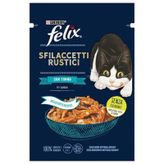Felix 6x80 gr Pouch Tasty Shreds Ton Balıklı Lezzetli Et Dilimleri Yetişkin Kedi Konservesi