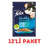 Felix Çifte Lezzet Somon ve Sardalyalı 12x85 gr Yaş Kedi Maması