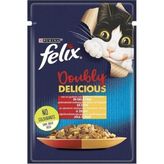 Felix Çifte Lezzet Yaş Kedi Maması, Sığır Tavuklu, 85 G - Standart