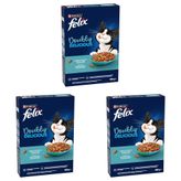 Felix Doubly Delicious Yetişkin Kedi Maması Balıklı 400g (3 paketi)
