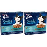 Felix Doubly Delicious Yetişkin Kedi Maması Balıklı 800g (2 paketi)