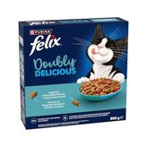 Felix Doubly Delicious Yetişkin Kedi Maması Balıklı 800g