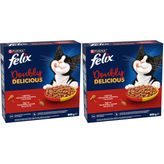 Felix Doubly Delicious Yetişkin Kedi Maması Etli 800g (2 paketi)