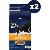 Felix Farmhouse Sensations Tavuklu ve Hindili 2x2 kg Yetişkin Kuru Kedi Maması - Karışık