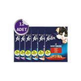 Felix Felix Karışık Yaş Kedi Maması Serisi 12 Adet Yeni Çeşitleri