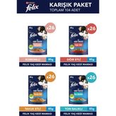 Felix Felıx Karışık Yetişkin Yaş Kedi Maması 104 x 85 gr