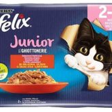 Felix Felix Kedi Maması Sığır Etli Ve Tavuklu Yavru Ekonomik Paket (4X85Gr) X 12 Adet