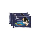 Felix Felix Multipack Somonlu Ve Ton Balıklı Yetişkin Kedi Maması - (85 Gr X 12 Adet)