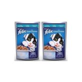 Felix Felix Pouch Parça Etli Zengin Ton Balıklı Kedi Maması 2X85 Gr