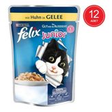 Felix Junior Tavuklu Pouch 12x100 gr Yavru Kedi Maması
