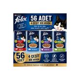 FELIX Karışık yaş kedi maması 56x85