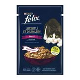 Felix Kedi Yaş Mama Tasty Shreds Ördekli 80 gr