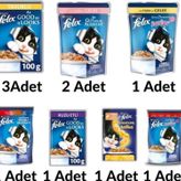 Felix Kedi Yaş Maması 10 'Lu Karma Paket