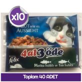 Felix Morina ve Ton Balıklı 40x100 gr Kedi Maması