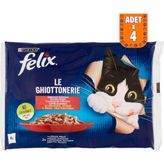Felix Multipack Sığır Etli ve Tavuklu Yetişkin Kedi Yaş Maması 4X85 gr 4 Adet - Sığır Eti