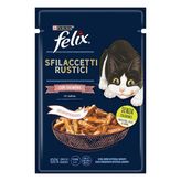 Felix Pouch Tasty Shreds Somonlu Lezzetli Et Dilimleri Yaş 26x80 gr Kedi Maması
